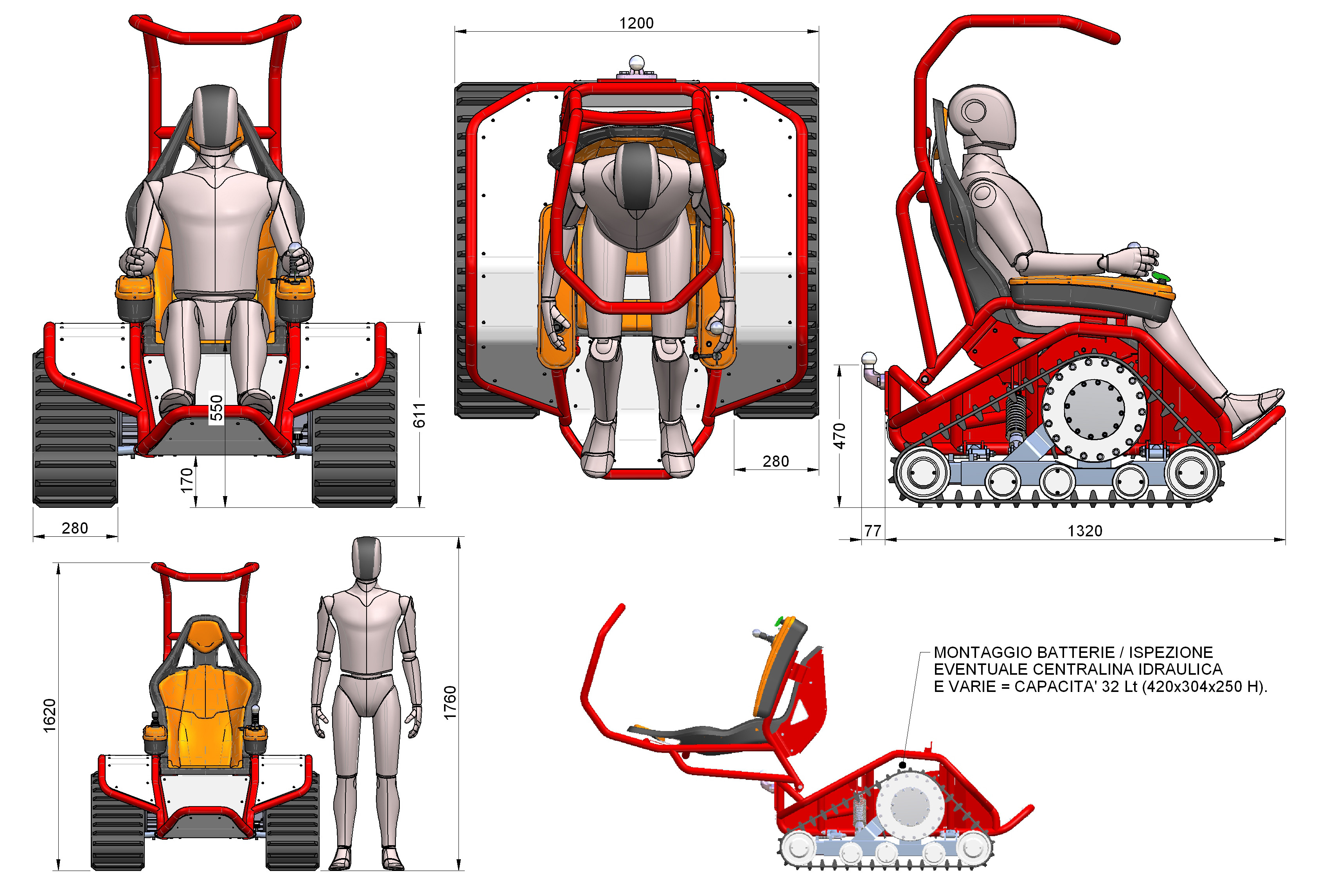 Ziesel全地形三角履带车模型3D图纸 x_t格式
